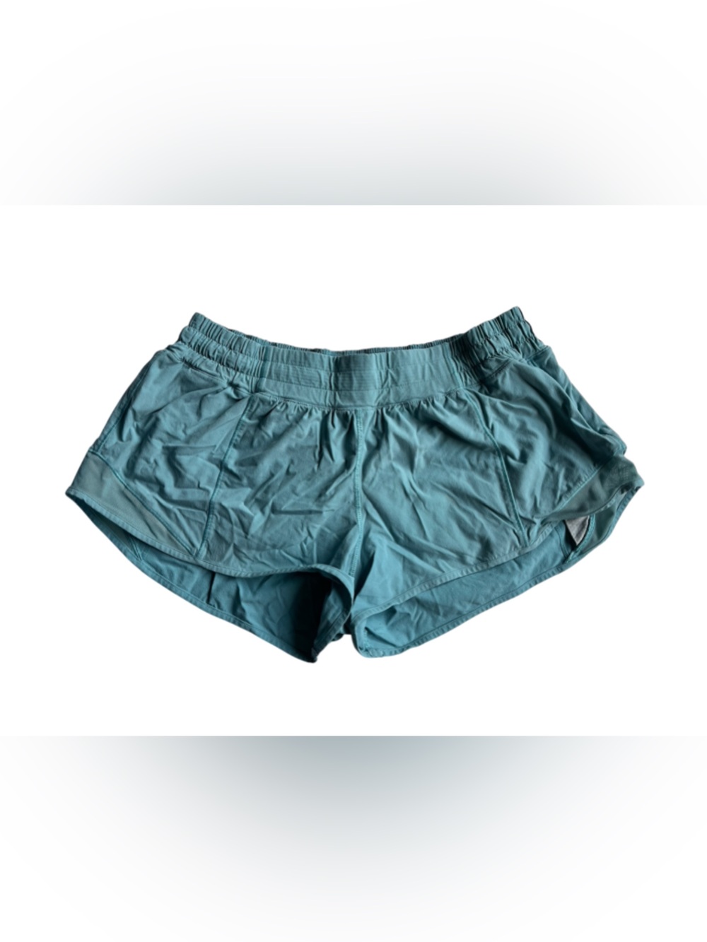 2.5 inseam lululemon athletica hotty hot Teal Athletic Running Shorts